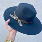 Golden Horizon - Snakeskin Trim with Citrine Crystal