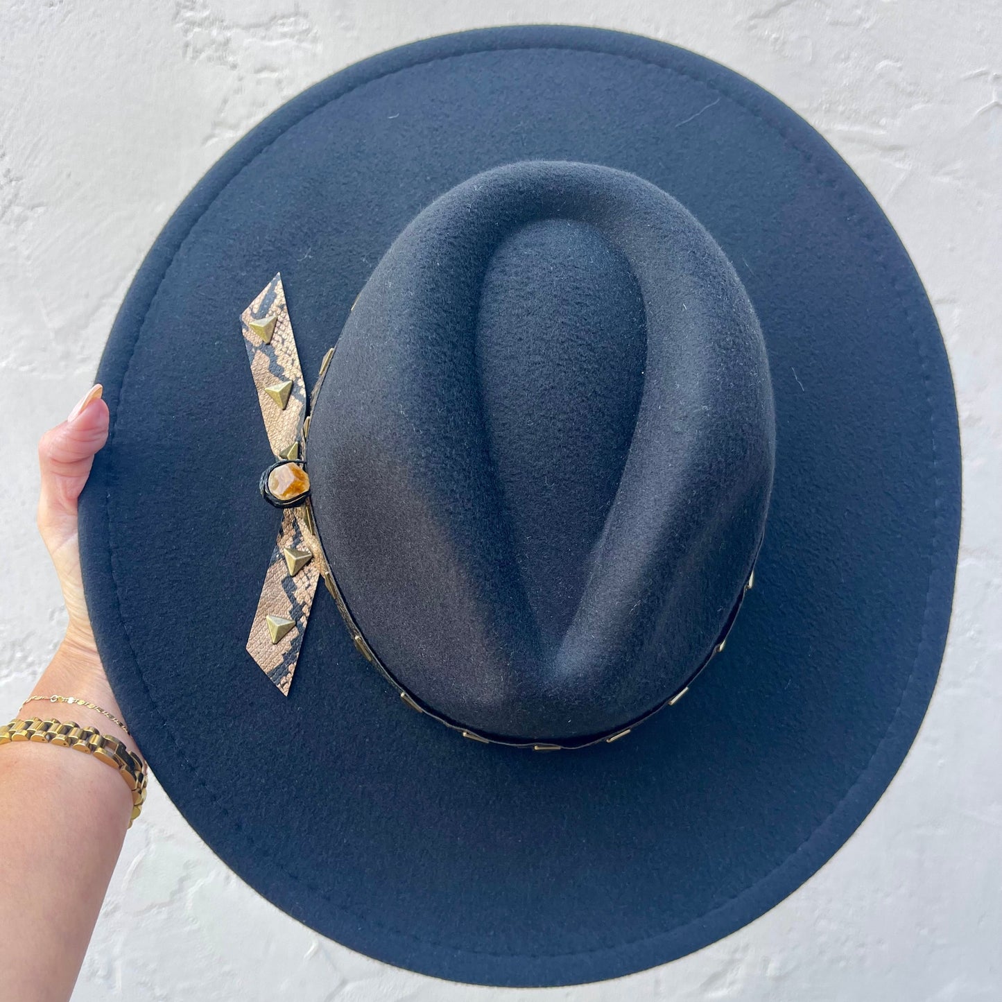 Golden Horizon - Snakeskin Trim with Citrine Crystal