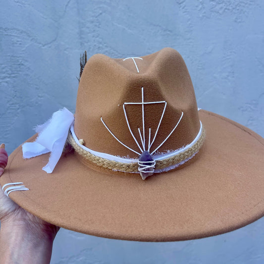 Seta da Alma – Camel with Amethyst & Rope Banding