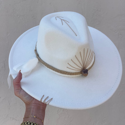 Alvarado - White with Amethyst & Natural Band