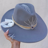 Imperfectly Perfect  - Crown of Light - Gray with Amethyst