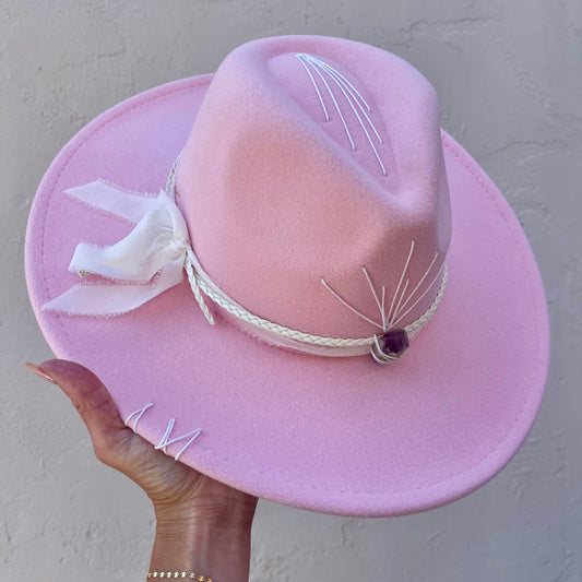 Crown of Light – Pastel Pink with Amethyst & White Band