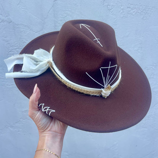 Seta da Alma – Dark Brown with Citrine & White/Natural Band