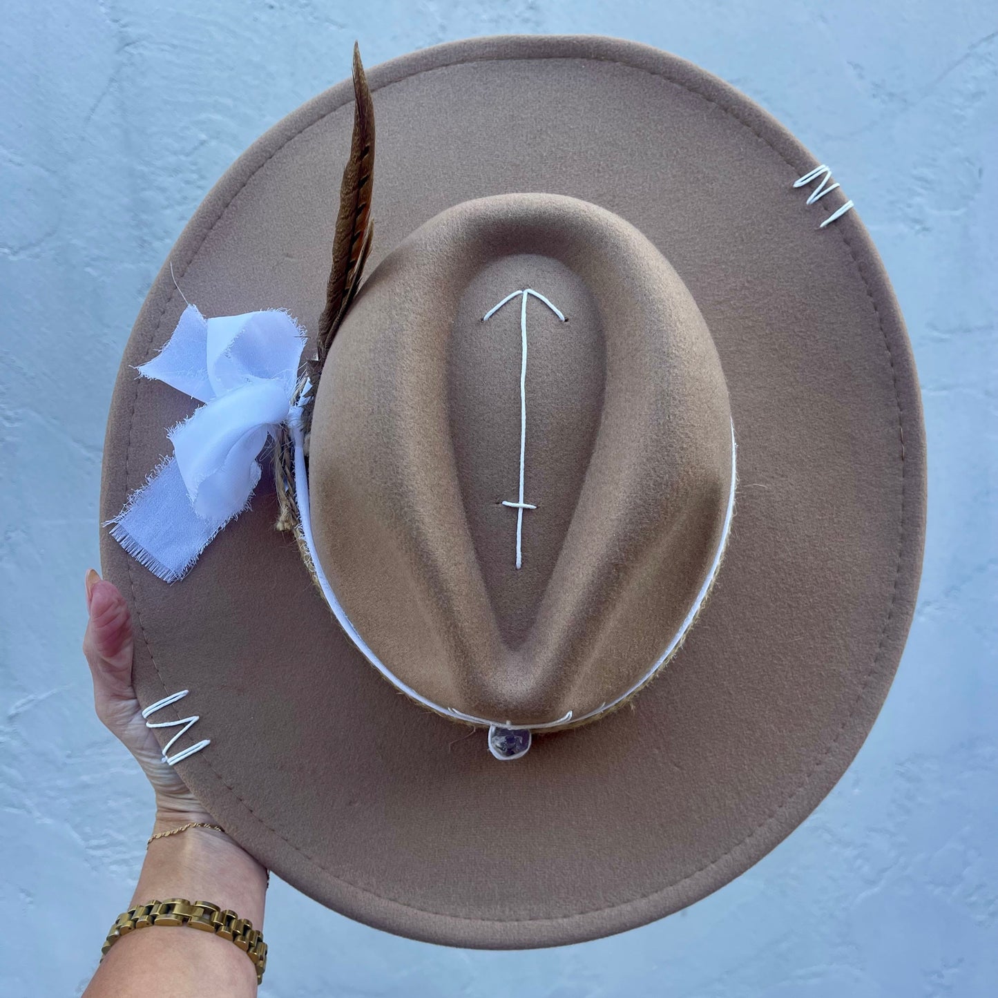 Seta da Alma – Taupe with Amethyst & Natural Band