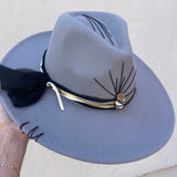 Crown of Light – Gray with Citrine & Black/Gold Band