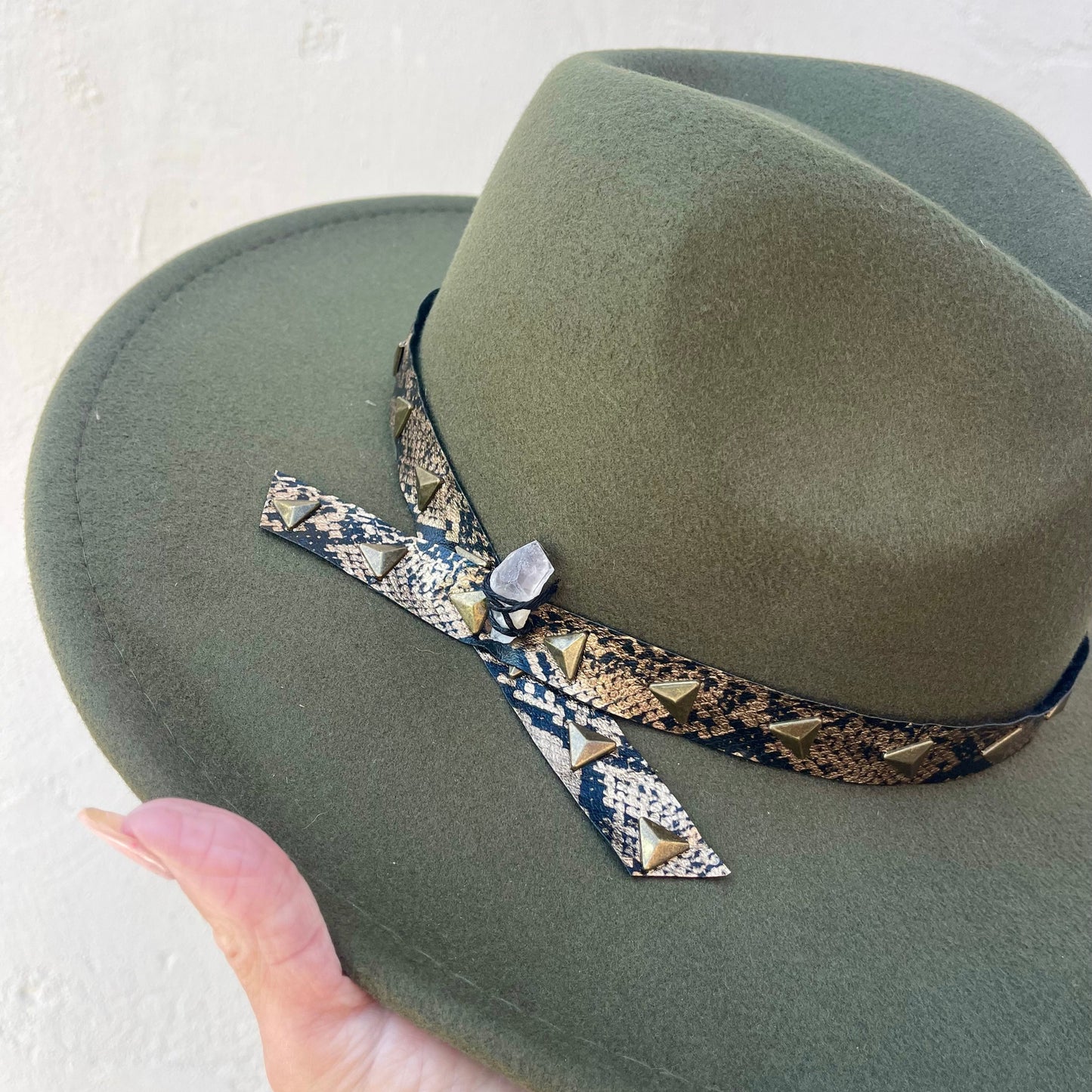 Golden Horizon - Snakeskin Trim with Citrine Crystal